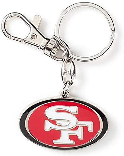 Брелок для ключей NFL San Francisco 49ers серебряный