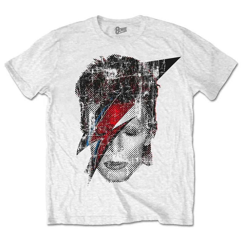 David Bowie Halftone Flash Face T Shirt XXXL