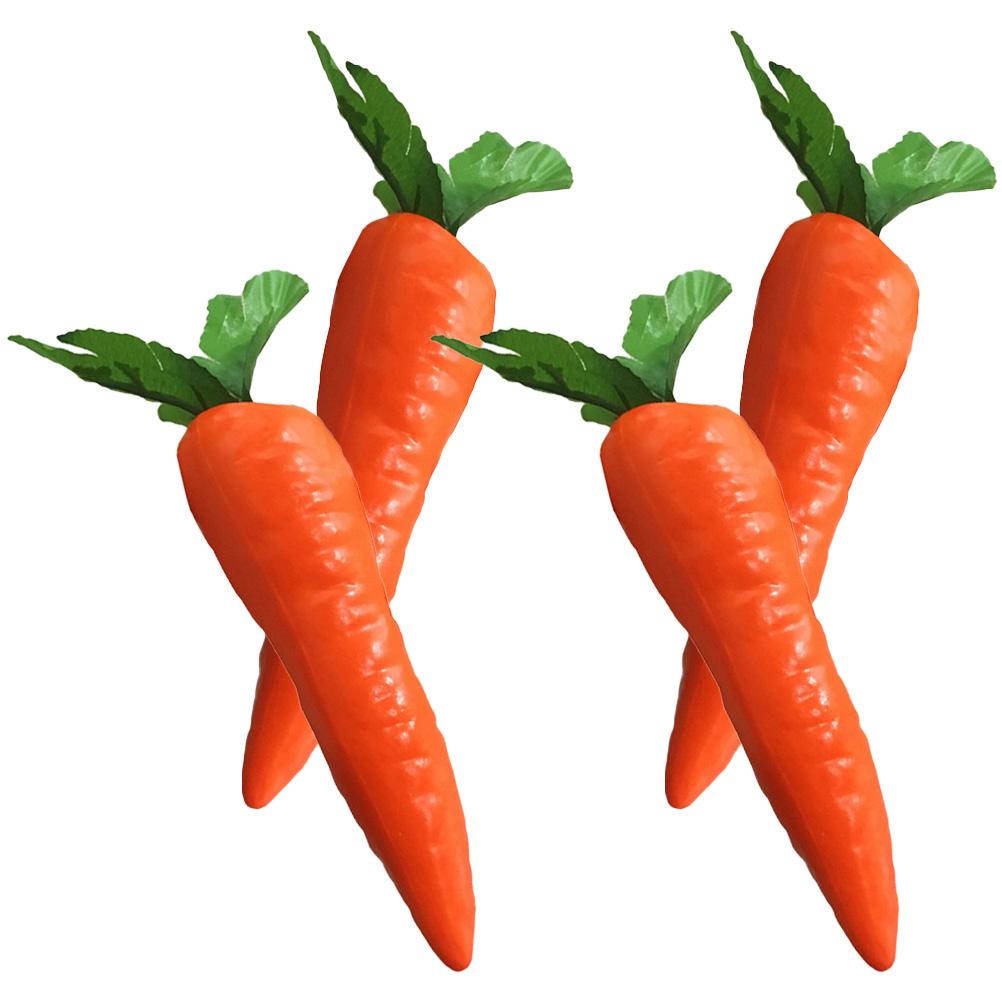 

Lifelike Vegetable Decoration Artificial Carrot Carrots Party Favor Easter Foam Decorations 15X4.5X4.5CM