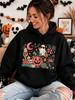 Felpa Unisex Pura Stagione Spettrale Zucca Carina Caldaia da Strega Tazza da Caffè Grafica Autunno Stagione Spettrale Stampa Top Casual per Dai