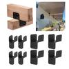 4 Stuks Houten Huis Hanger Verbindingspaal Lichtpaal Stalen Frame Ankers Connector Paaldoppen Bevestigingsbeugel voor Paal aan Balk Einde Duurzaam