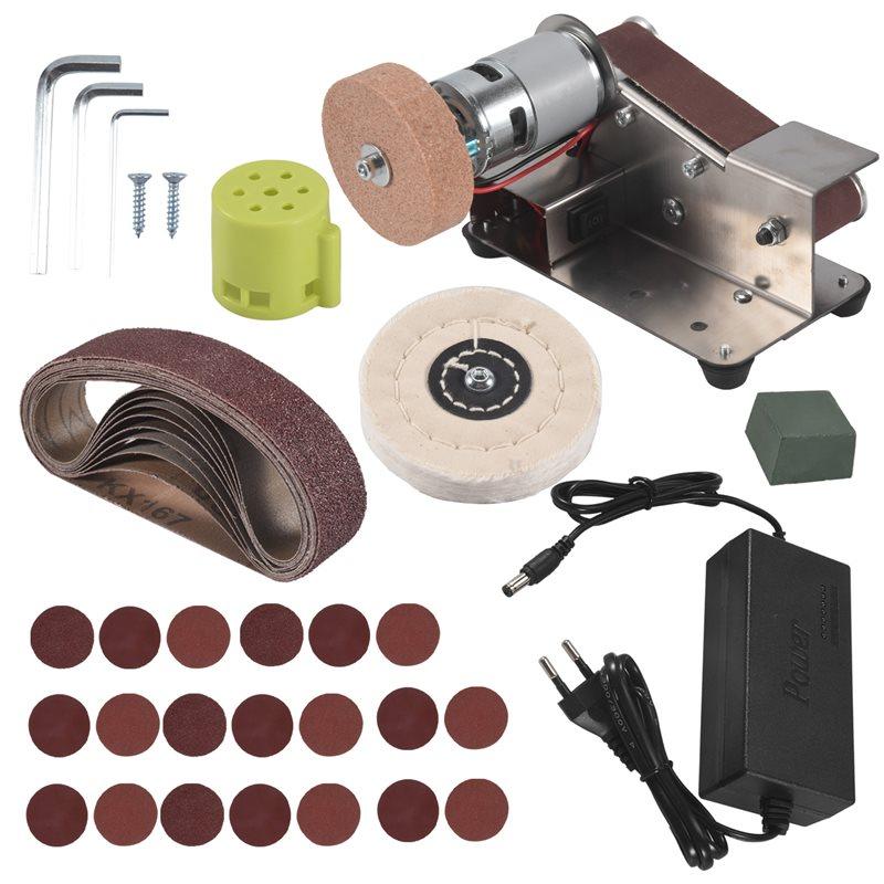 

A60ZEU Plug,Belt Sander,Adjustable Speed Electric Knife Sharpener,15Degree Belt Grinder,Power Belt Sander For Woodworking Durabl