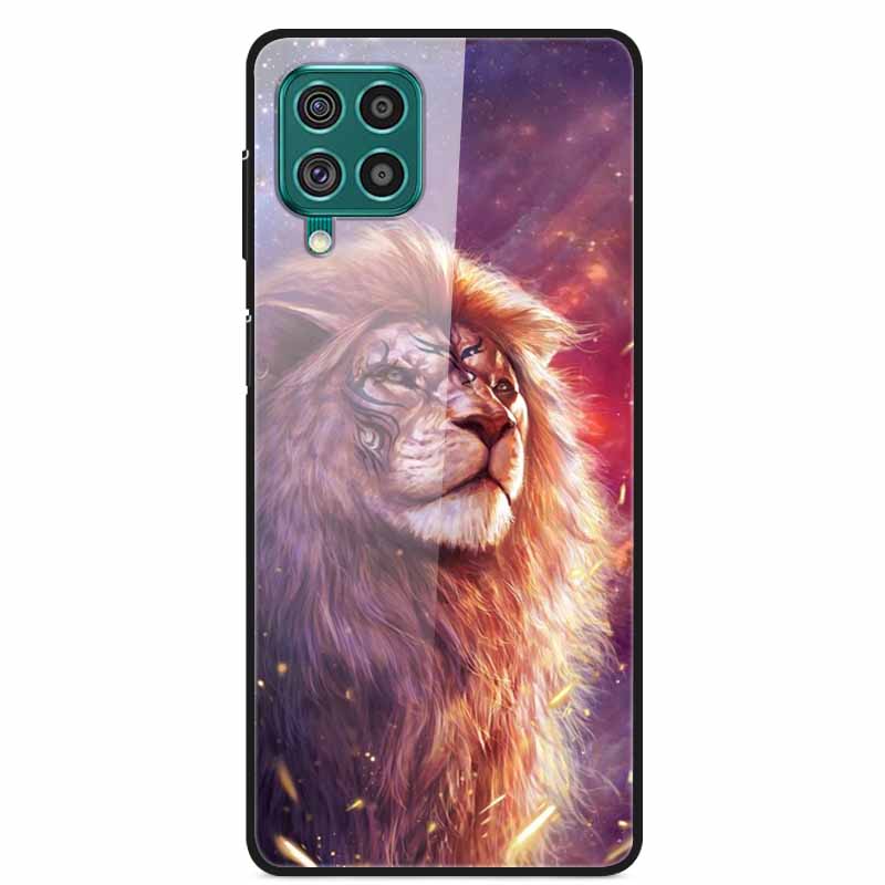 For Samsung M32 Case Tempered Glass Hard Back Cover Case For Samsung Galaxy A12 A22 M32 Phone Case Cover M 32 A 22 Funda Coque