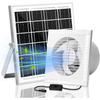 High Speed Ventilation Fan Waterproof Solar Panel Wall Mounted Exhaust Fan Kit Window and Wall Dual Use Suction Fan