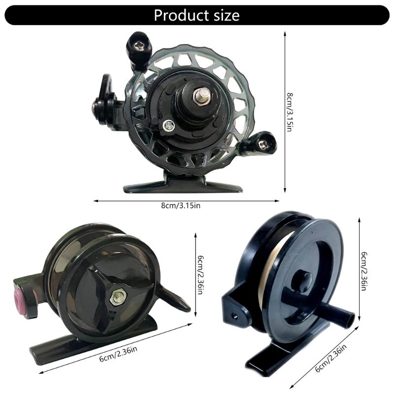 Bobine Portatili per Linea da Pesca su Ghiaccio Invernale Bobine da Pesca su Ghiaccio Invernale Attrezzatura Ruota da Lancio Attrezzo per Pesca Facile da Usare