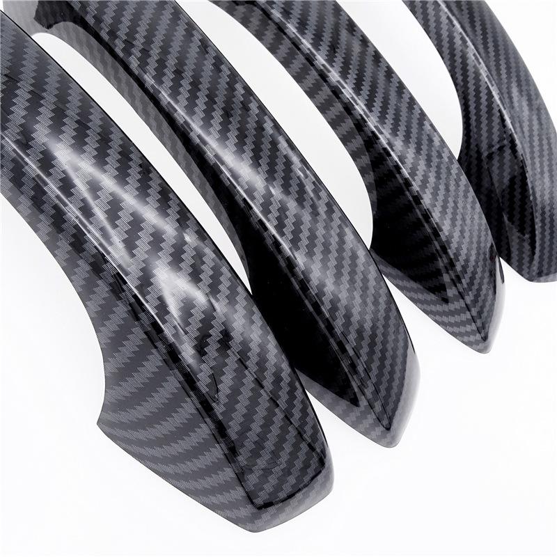 Carbon Fiber Texture Door Handle Cover for 13-19 SEAT Leon MK3 Sedan