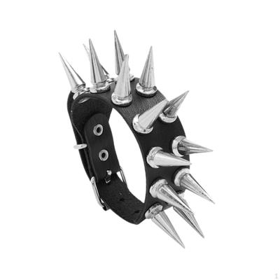 Coole PU Leer Rock Punk Studs Spikes Klinknagels Armband Polsband Cadeau