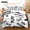 Games Duvet Cover Kids Gamepad Bedding Microfiber Video Game Controller Comforter Cover Twin Full for Teen Girl Boy Bedroom