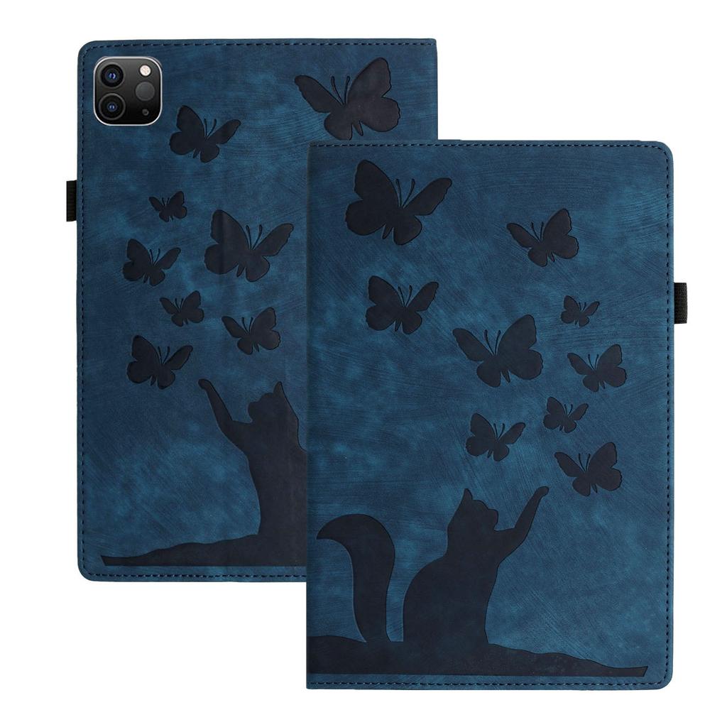 Suitable for iPad Pro 13 inch 2026 tablet leather case Air 11 matte butterfly cat card holder case