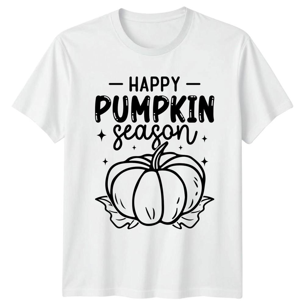 Happy Pumpkin Season TShirt Fall Autumn Halloween Gift For Him And Her S
