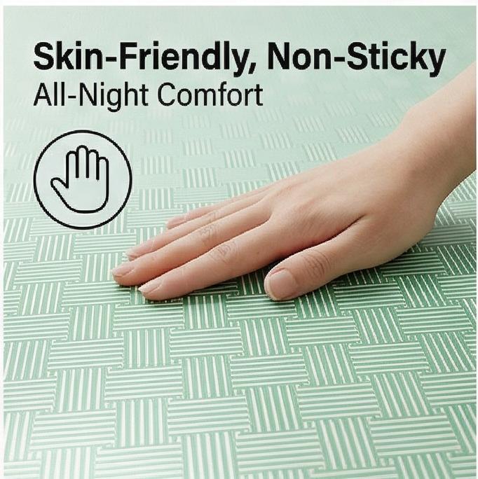 Wormwood Ice Silk Cooling Mat Set, Fitted/Flat Sheet, 2/3-Piece Mattress Protector for Summer Air-Conditioned Rooms