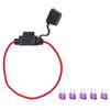 Small Size 5pcs in line Fuse Holder   5pcs ATC ATO Blade Fuse For Car Boat RV (3A Blade Fuse)