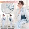 Yukata Heiko Obi traditional lily light perfect for summer festivals and fireworks one size fits [GRAXIA] Women's 2-Piece Set (soft sash), style,