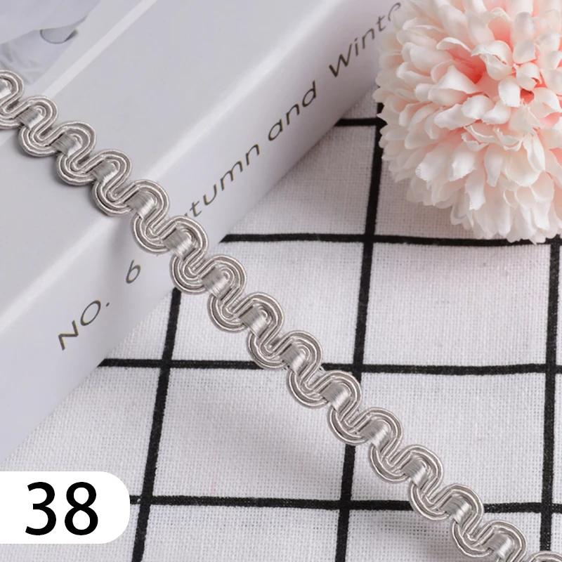 15 Meter Curtain Fringe Lace Edge 1.2cm Width Tassel Lace Trim Ribbon For Sewing Sofa Pillow Home Upholstery DIY Accessories