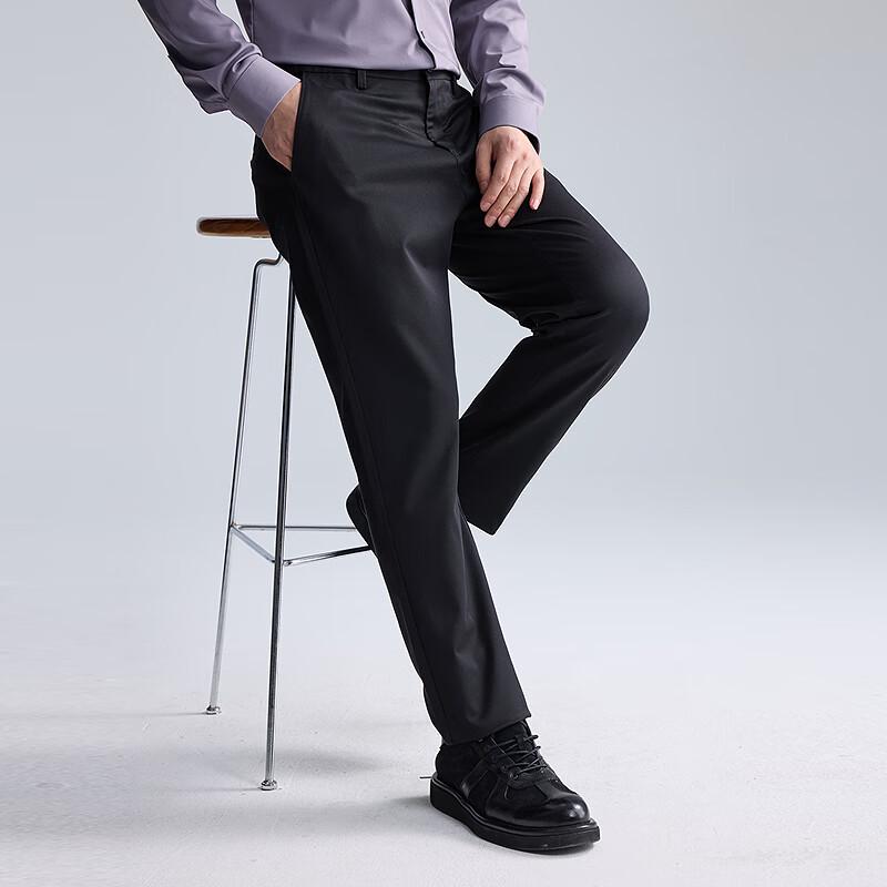 LILANZ Men's DP Non-Iron Easy Care Mid-Rise Straight Casual Pants