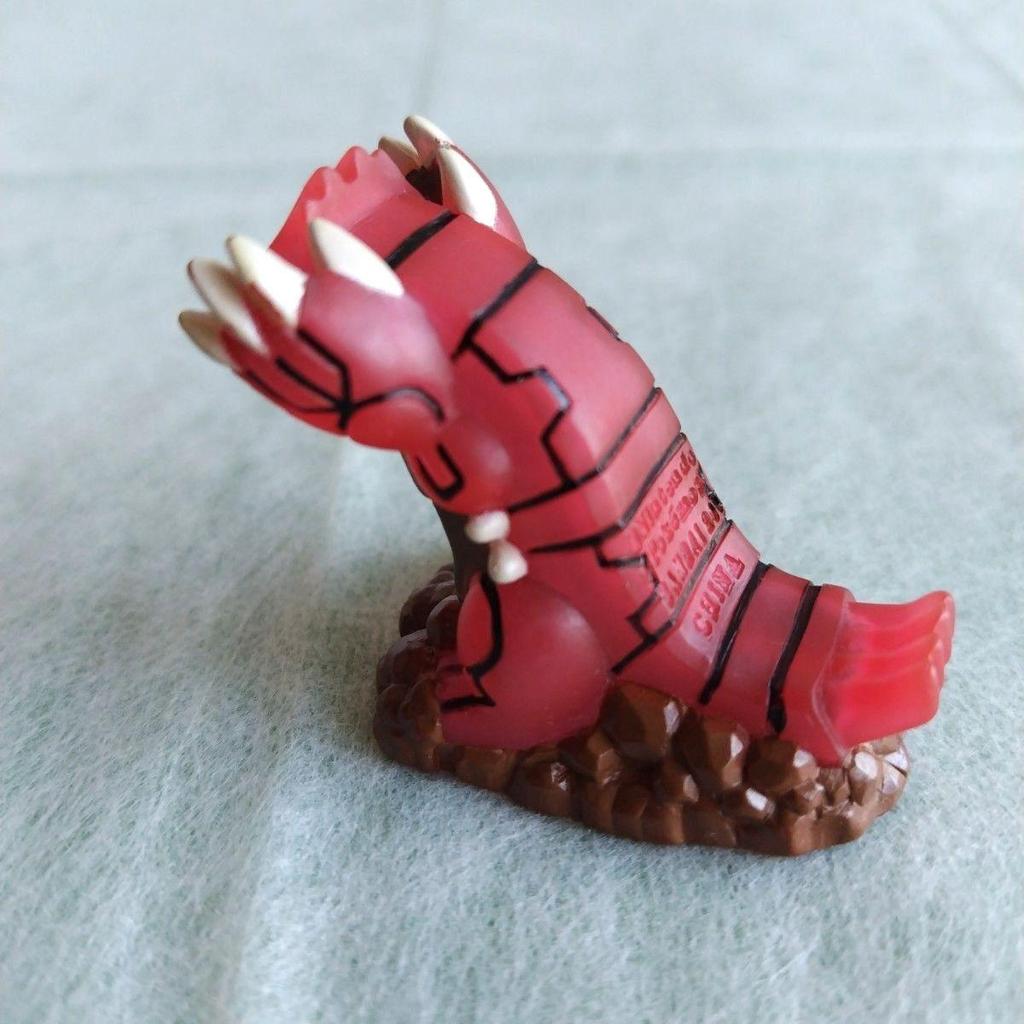 Used Pokemon Kids Groudon Clear Jiware Finger Puppet Figure Soft Vinyl Nintendo BANDAI