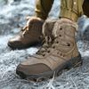 Herrenstiefel 2025 Neu Winter Outdoor Warmhalten Herrenschuhe Wasserdicht Rutschfest Plüsch Sneaker Lässige Wanderschuhe Herren Sneaker