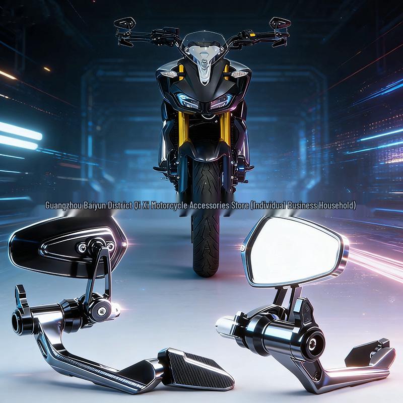 Compatible Handguard Rearview Mirror for Chunfeng NK650/800, NK250/450 – Racing Handguard with Reflective Mirror & Backup Camera.
