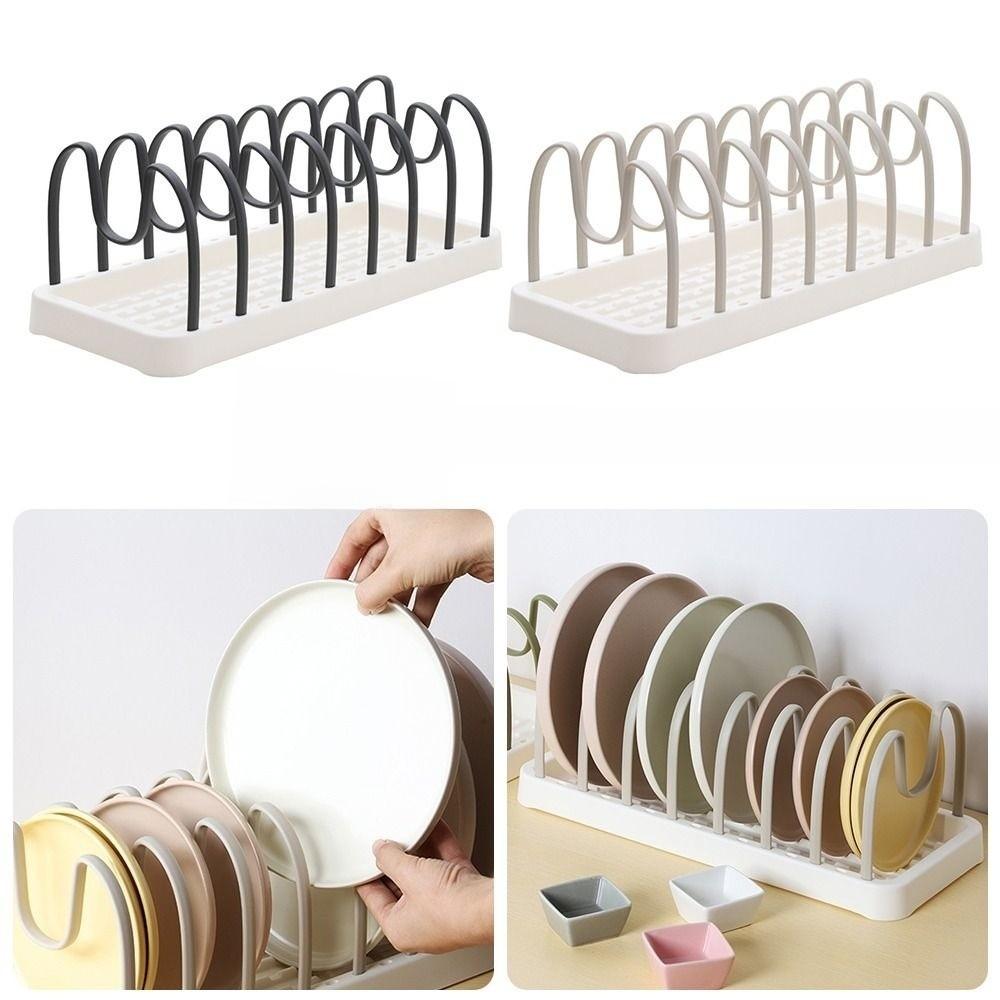 Sturdy Dish Drying Rack Multi-purpose Kitchen Shelf New Pot Lid Holder  Kitchen Storage Organizer