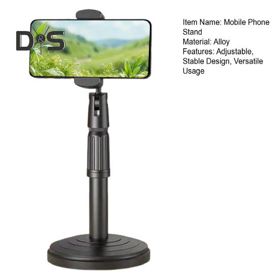 Mobil Telefon Tutucu Evrensel Masa Cep Telefonu Standı Geri Çekilebilir Ayarlanabilir Telefon Tutucu Canlı Yayın Videosu için