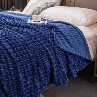 Winter Einfarbig Schnittblume Plaid Verdickte Lange Samtdecke Gesichtstuch Schalbezug Decke