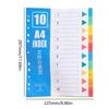 2x A 4 File Dividers Multifunctional Index Dividers Folder Dividers for Students