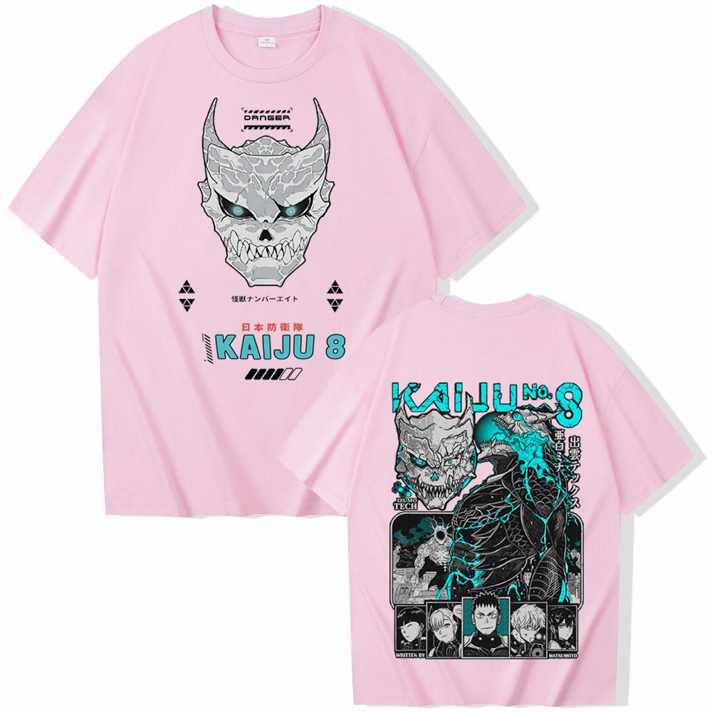 Anime Kaiju No 8 T-shirt Harajuku O-neck Casual Shirt