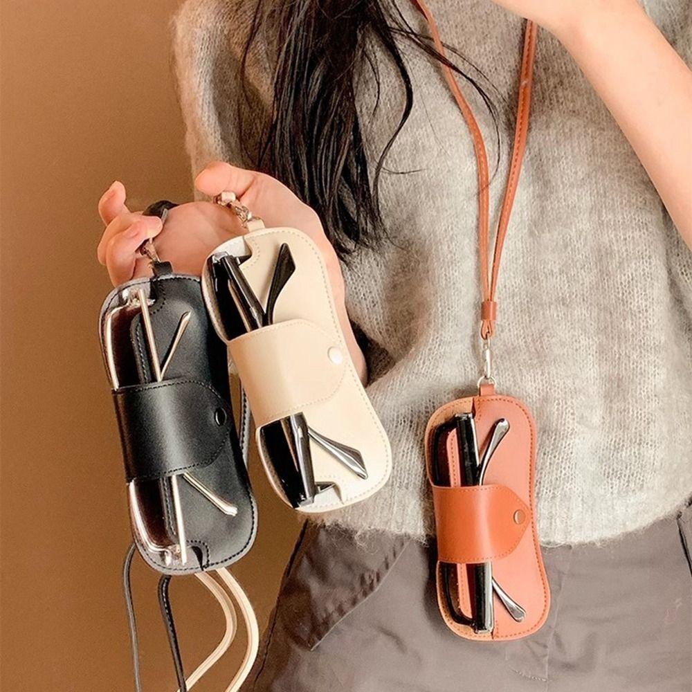 Hanging Neck Glasses Storage Bag Eyewear Protector Case Sunglasses Eyeglass Bag  Outdoor