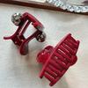 Korean Angora Red Heart Women's Medium Shark Claw Hair Clip