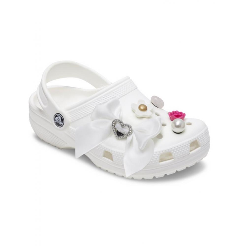 Crocs Elegance White Set Of 5 Gibbitz Charm 10013678