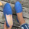 Women's Casual Flat Shoes – Korean Style Spring/Autumn New Shallow Opening Round Toe Suede Flat Large-Size Footwear