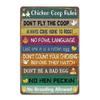 Chicken Coop Rules Funny Chicken Coop Sign Farmhouse Wall Hanging Decor and Farm Warning Signs Gift for Chicken Lover