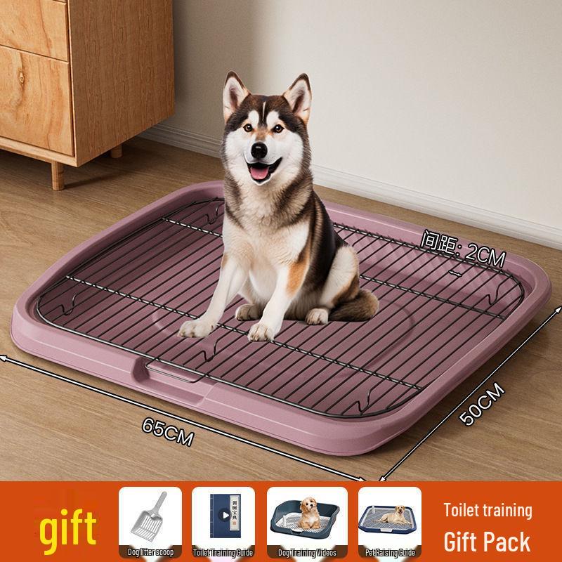 

Automatic Pet Dog Toilet with Anti-Step Tray for Easy Cleaning - Medium to Large Sizes Basic Set (Shovel Included)
