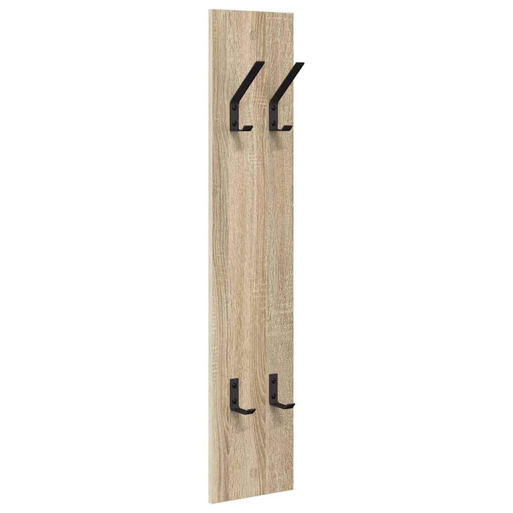 Wall Mounted Coat Rack In Sonoma Oak 20 X 1.5 X 100 Cm