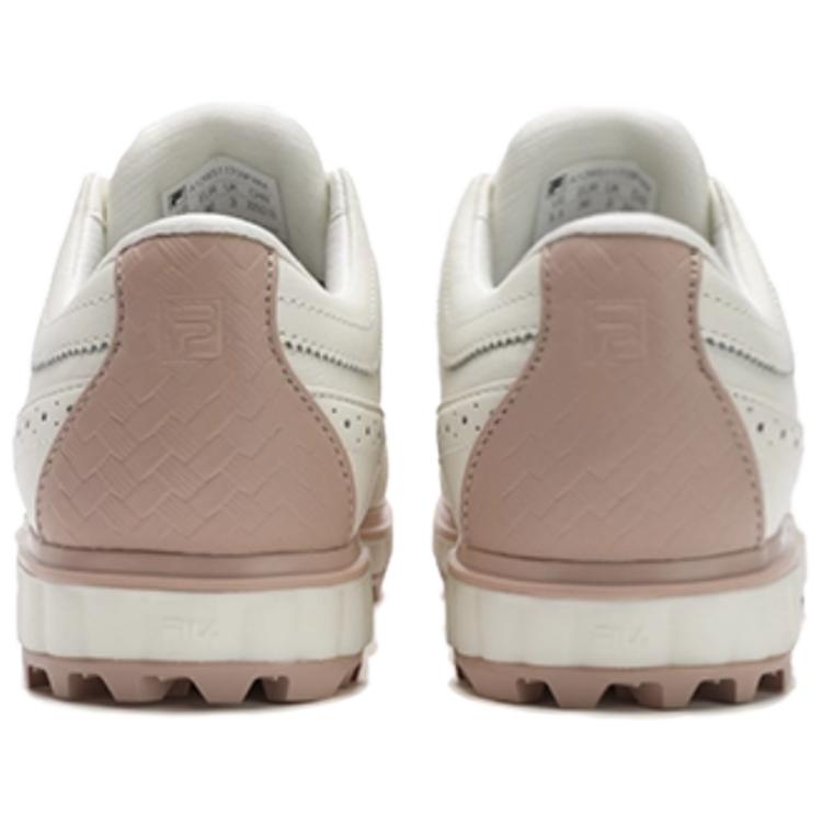 Fila Noble Fashion Simple Sports Comfortable Soft Spikes Wear-Resistant Non-Slip Low-Top Golf Shoes Kids Golf Shoes White A12W511709FWM