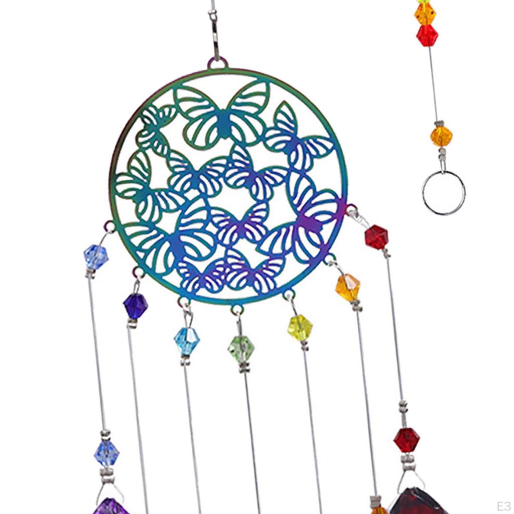 Crystal Wind Chime - Vibrant Hanging Decor for Weddings and Gardens