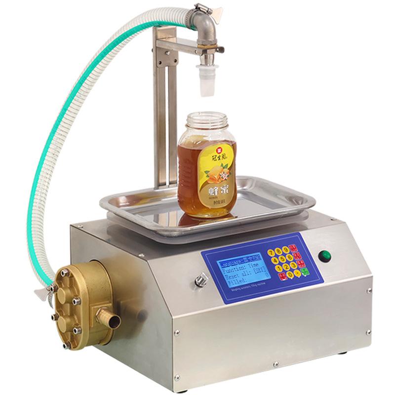 Automatic Dispensing Filling Machine Flow Weighing Type Honey Sesame Sauce Edible Oil Glue Viscous 2-8KG Liquid Filling Machine