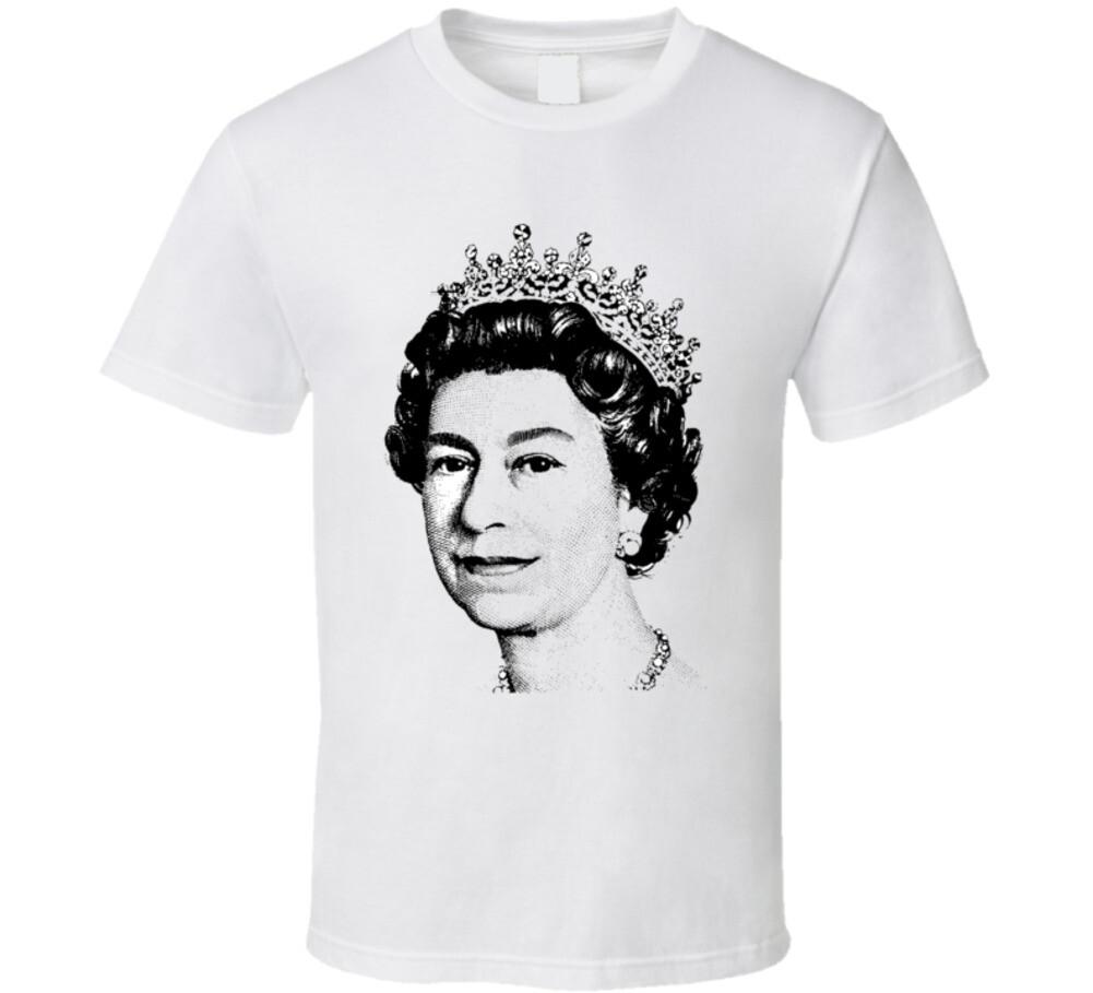 

Queen Elizabeth Ii Black And White Portrait T Shirt Mens Womens Tees Top M