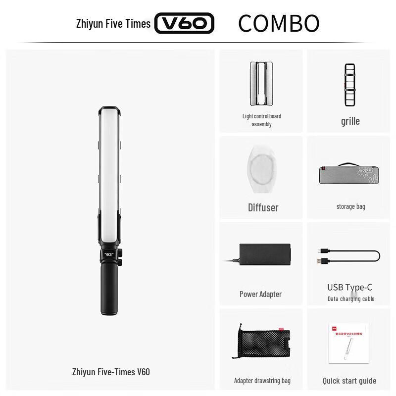 Zhiyun V60 100W Bi-Color LED Video Light Stick