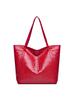 European and American retro bags women's new large-capacity crocodile pattern tote bag texture casual versatile commuter shoulder bag
