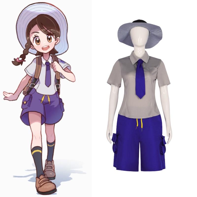 Pokemon Scarlet And Violet Florian Juliana Cosplay Costume Set For Halloween And Stage Performance