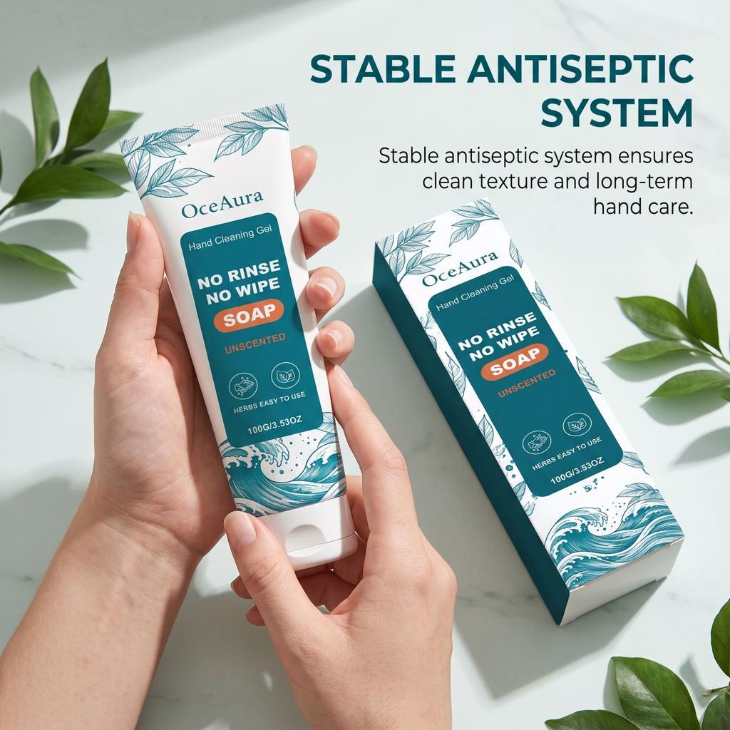 OCEAURA Hand Sanitizer Gel 75% Alcohol Kill 99.9% Germs, Gentle Cleansing & Moisturizing