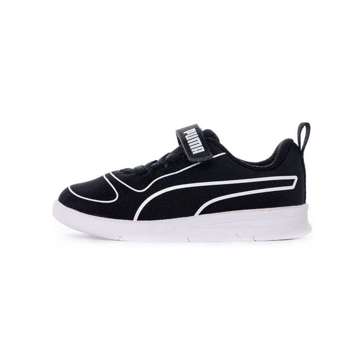 Puma Kali V Low Top Walking Shoes Baby Shoes Black White 367768-01