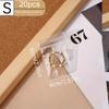20pcs,Transparent PVC Jewelry Bag, Jewelry Zipper Storage Bag, Ring, Earring, Neckla Anti-oxidation Packaging Bag