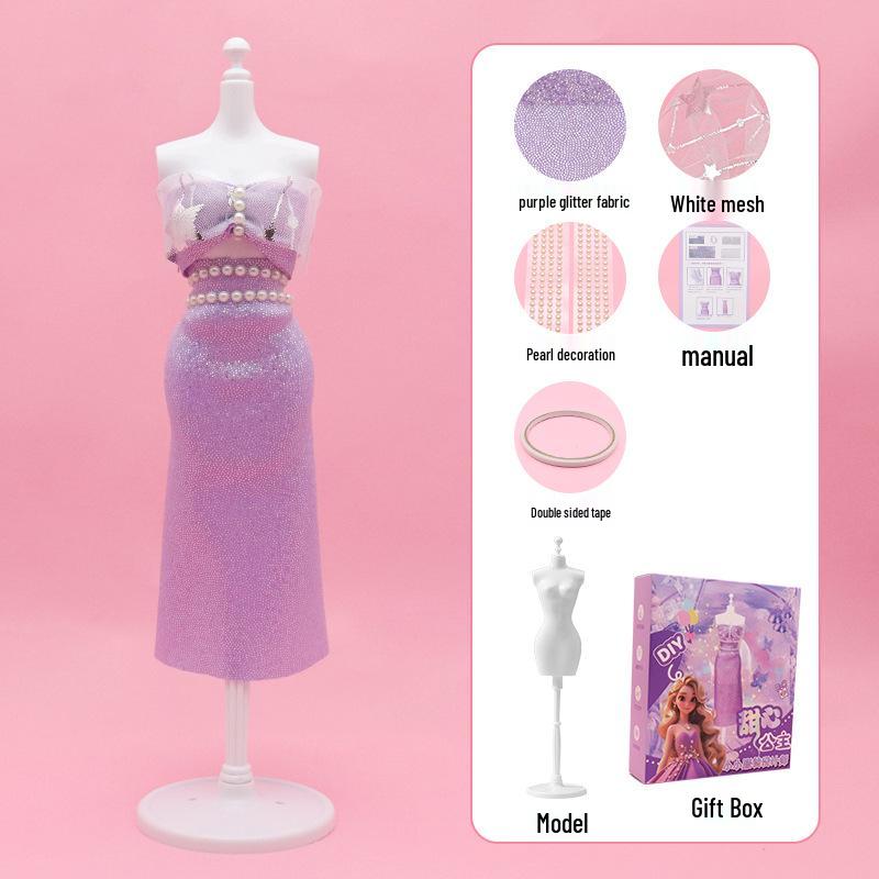 

Набор для изготовления игрушки в стиле ханьфу в китайском стиле - Креативный образовательный материал для девочек