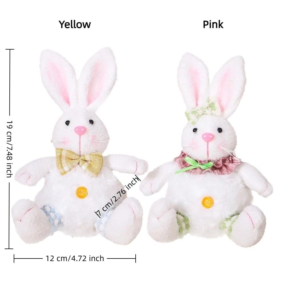 with Lanyard Easter Plush Bunny Cartoon Easter Stuffed Rabbit Spring Rabbit Ornament  Bedroom Decor