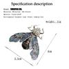 Vivid Women Glowworm Brooch Sequins Wing Insect Brooches Antique Silver Color Enamel Animal Jewelry Gift Kids Women Scarf Pin