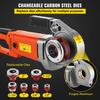 Electric Pipe Threader, 2300W Pipe Threading Machine, Heavy-Duty Hand-Held Power Drive Kit, 220V Pipe Threader Machine, Portable Pipe Threader with 6
