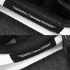 SSOE5 Car Door Sill Scuff Plate Decoration Carbon Fiber Sticker For Skoda Rapid Fabia Octavia Roomster Yeti Superb Citigo Kodiaq Karop