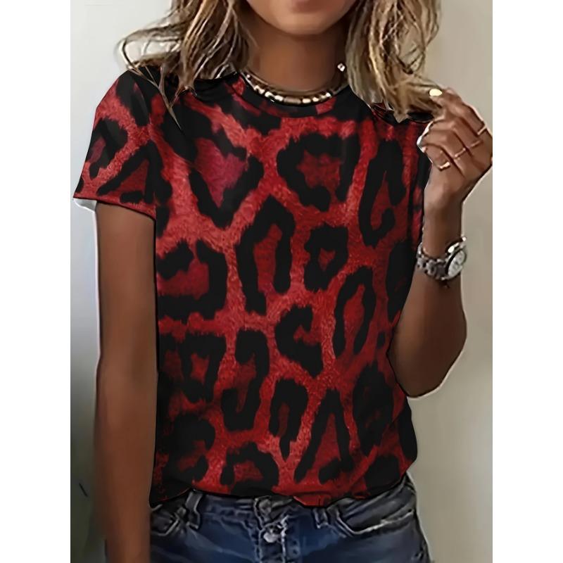 Heart Love Graphics T-Shirts Floral 3D Print Women's Casual Short Sleeves O-Neck T Shirt Y2k Harajuku Tees Tops